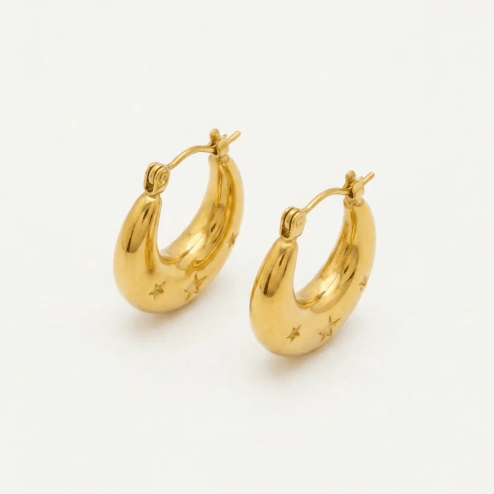 Moon and Star Hoops