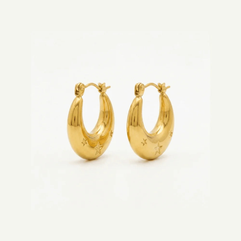 Moon and Star Hoops