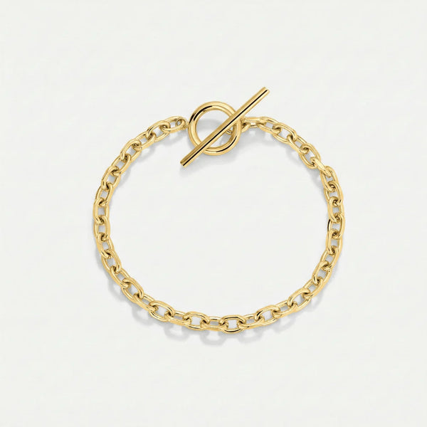 Cuban Bracelet with T-Bar Clasp