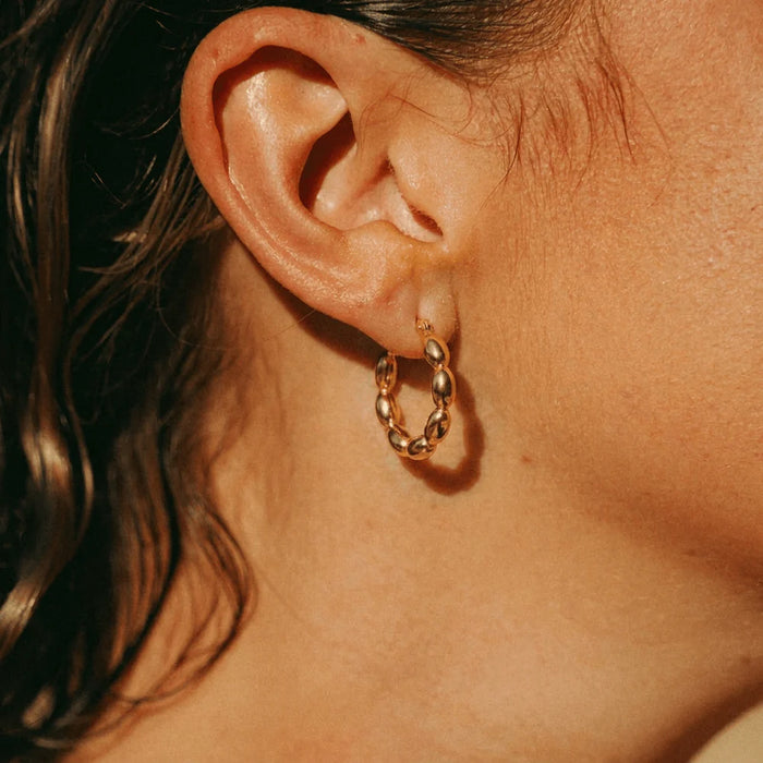 Beaded Hoops