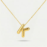 Bubble Initial Necklace