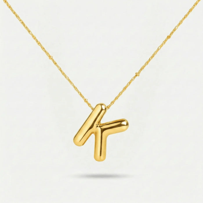 Bubble Initial Necklace