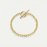 Cuban Bracelet with T-Bar Clasp