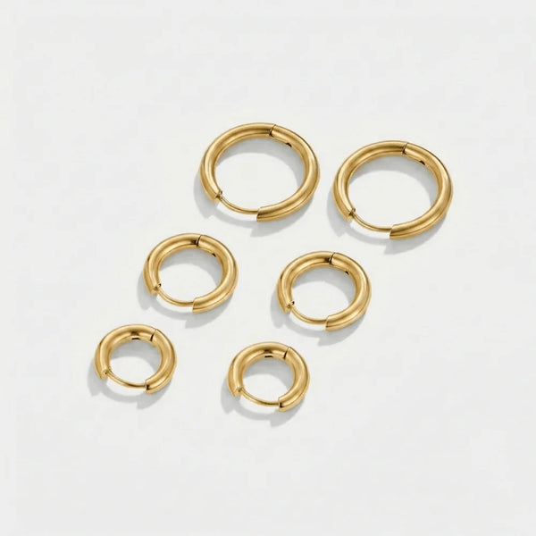Triple Hoop Set
