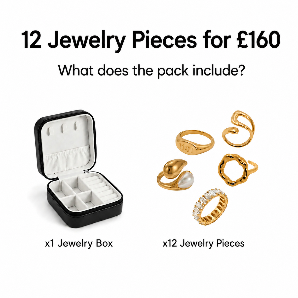 Pack of 12 Jewellery Pieces