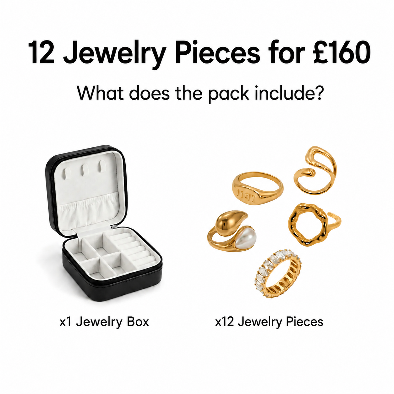 Pack of 12 Jewellery Pieces