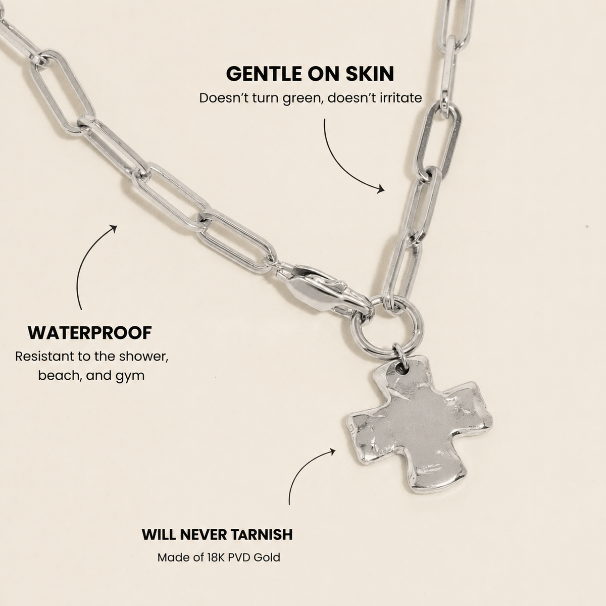 Chunky Cross Necklace