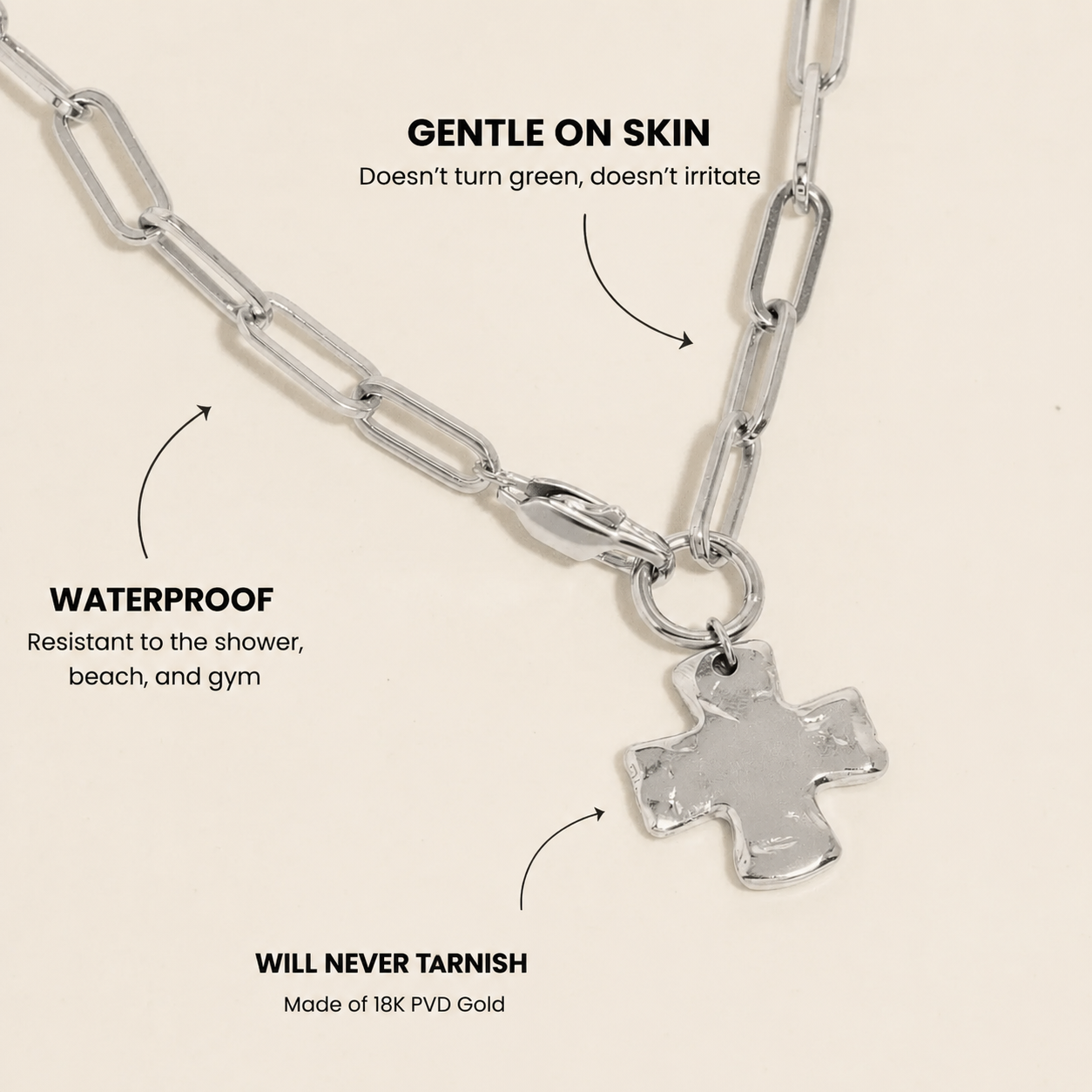 Chunky Cross Necklace