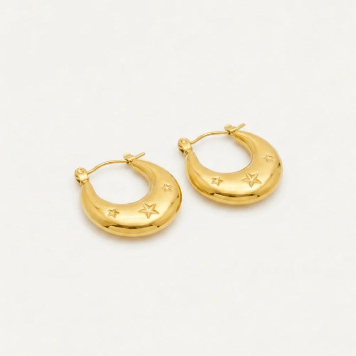 Moon and Star Hoops