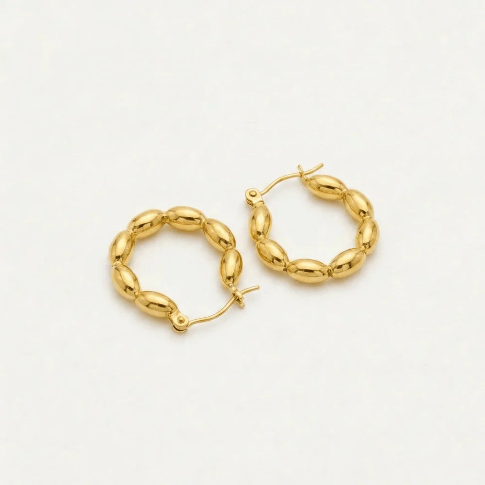 Beaded Hoops