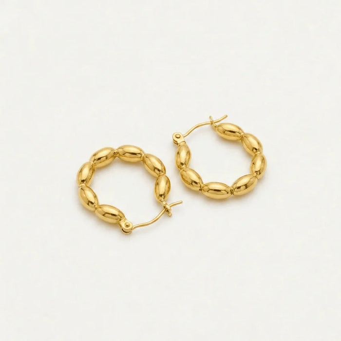Beaded Hoops