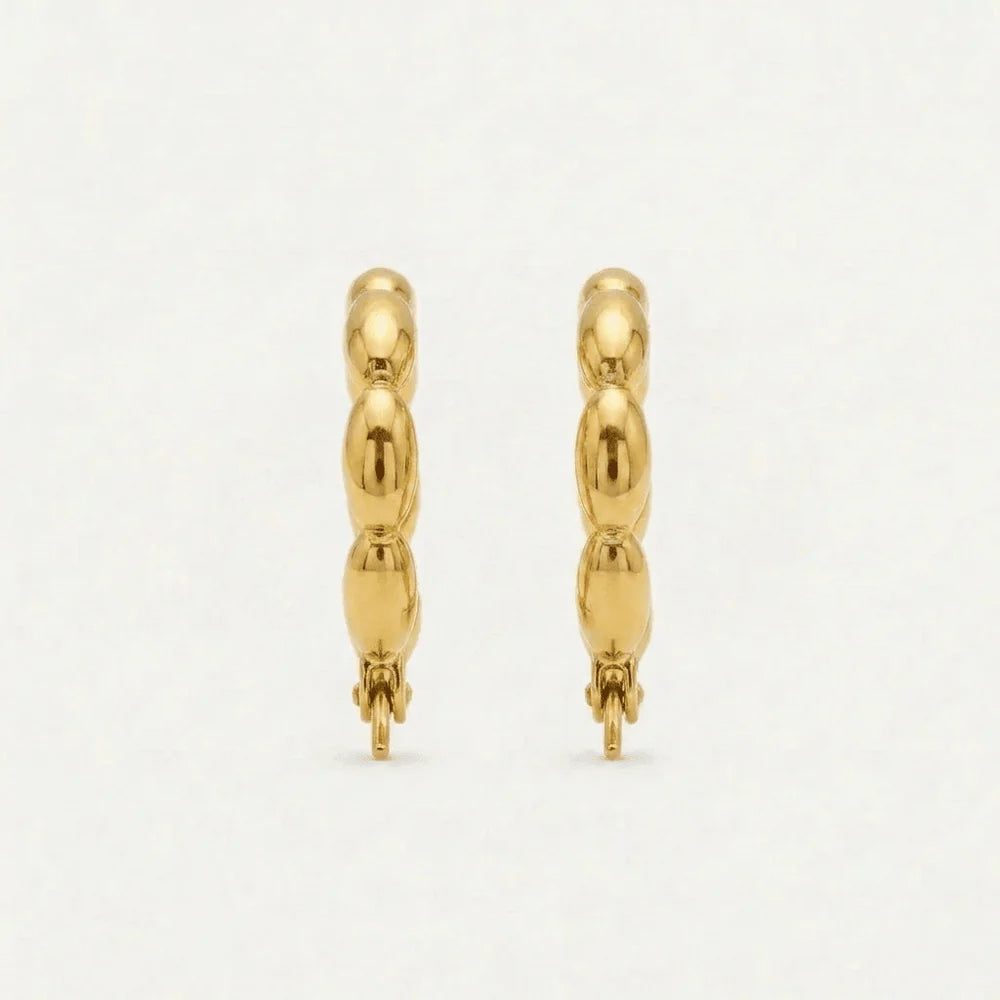 Beaded Hoops