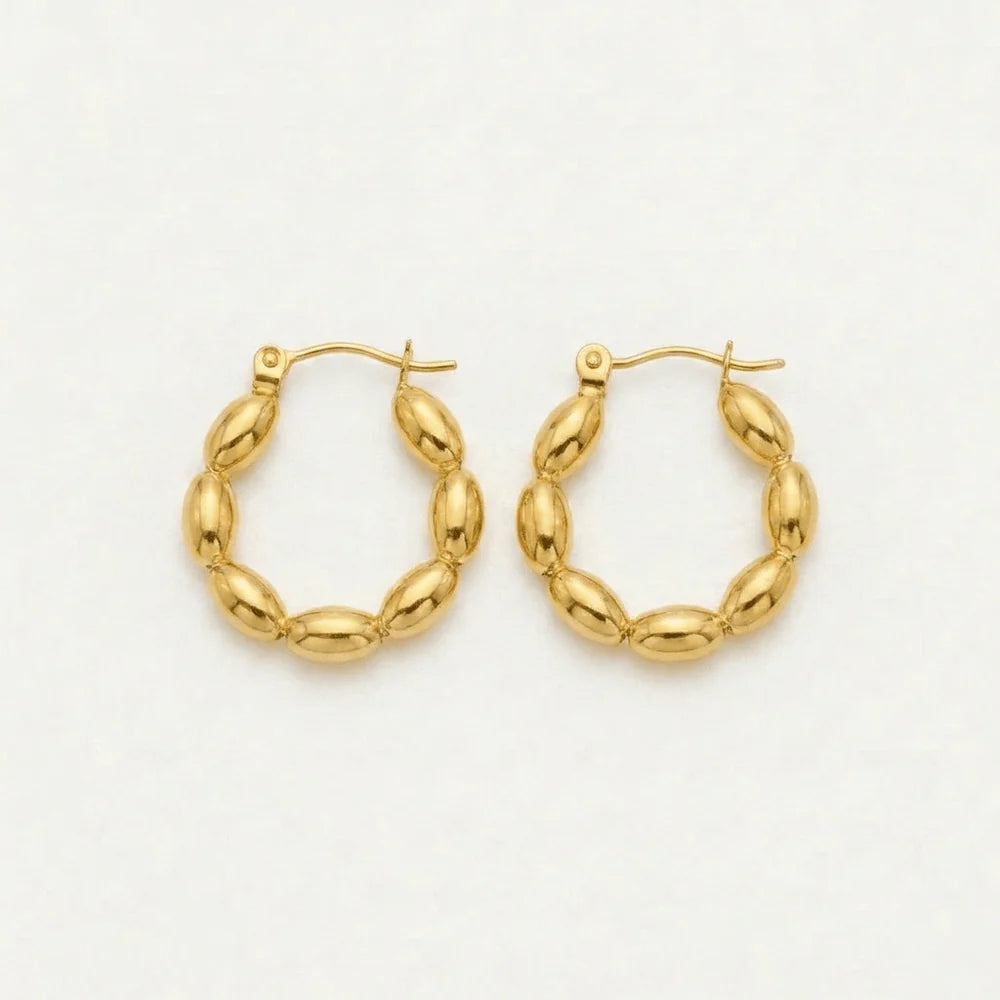 Beaded Hoops