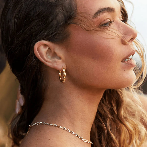 Beaded Hoops